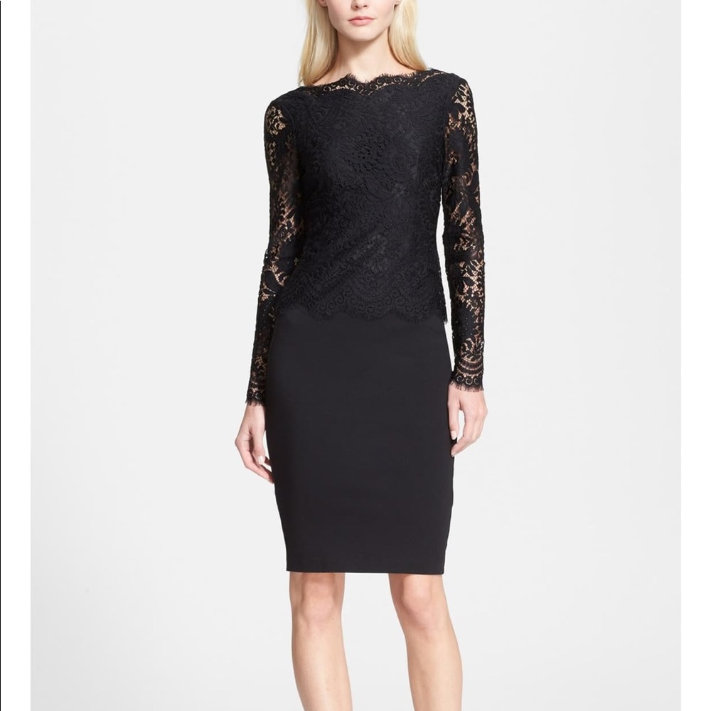 TED BAKER ❤️  | Lace Bodice Sheath Dress